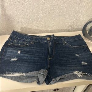 7 seven Women's Blue Denim Shorts 100% cotton size 12